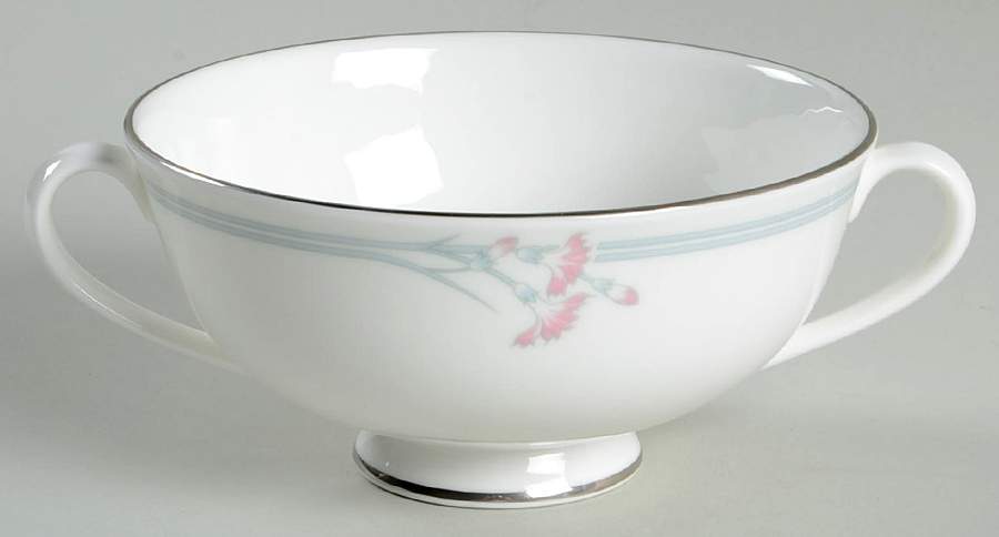 Carnation Footed Cream Soup Bowl by Royal Doulton-1