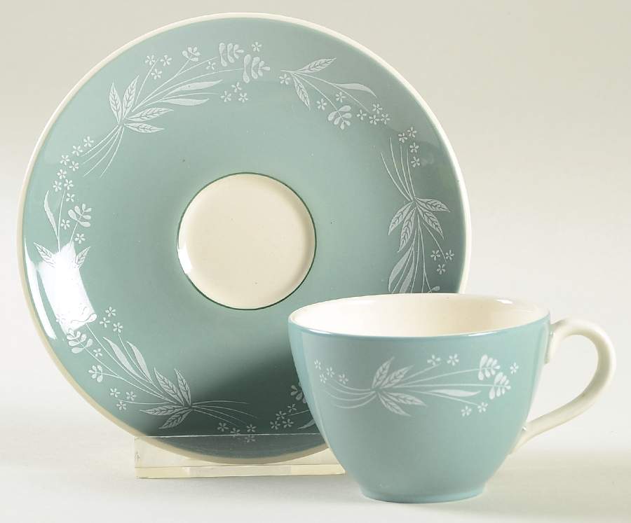 Cascade Flat Demitasse Cup & Saucer Set by Royal Doulton-1
