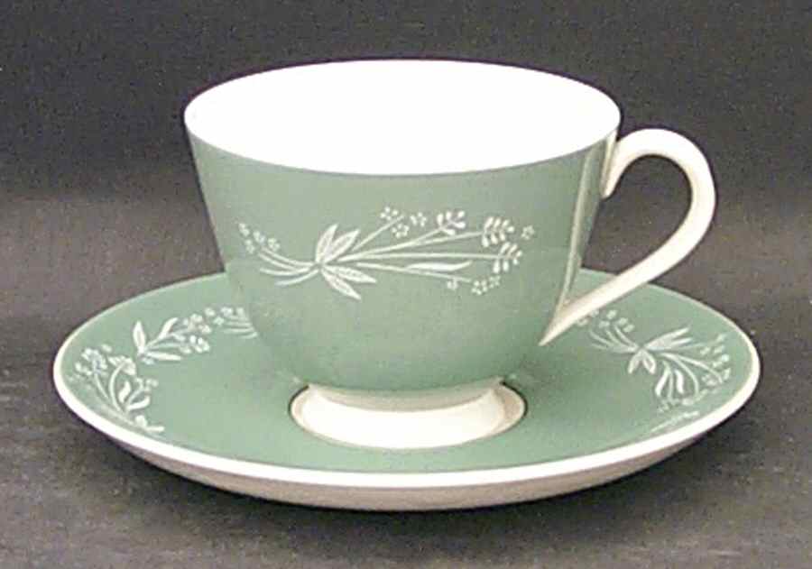 Cascade Footed Cup & Saucer Set by Royal Doulton-1