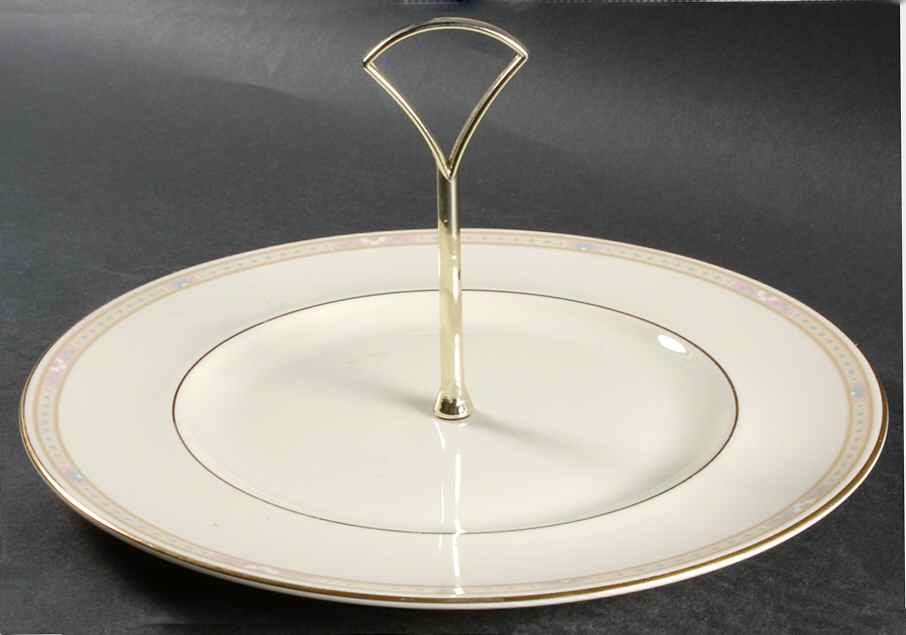 Cassandra Round Serving Plate with Handle (DP) by Royal Doulton-1