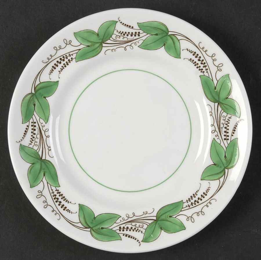 Castleford Green (Green Ivy) Bread & Butter Plate by Royal Doulton-1