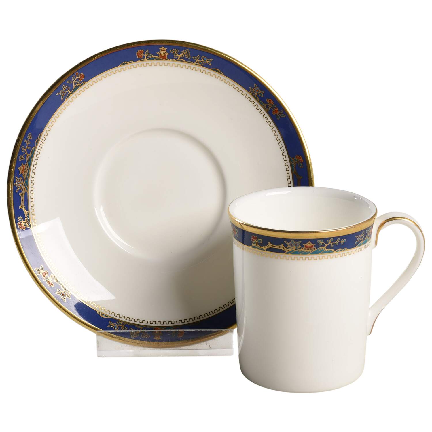 Cathay Flat Demitasse Cup & Saucer Set by Royal Doulton-1