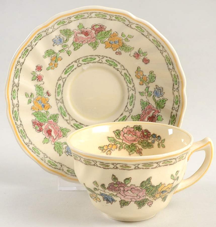 The Cavendish Flat Cup & Saucer Set by Royal Doulton-1