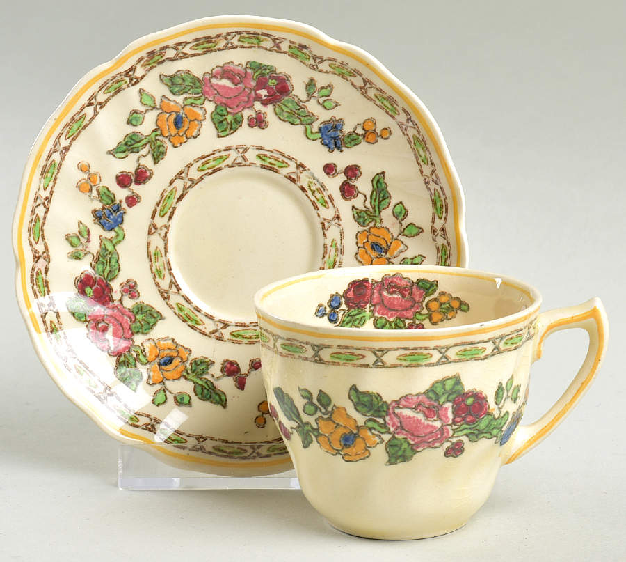 The Cavendish Flat Demitasse Cup & Saucer Set by Royal Doulton-1