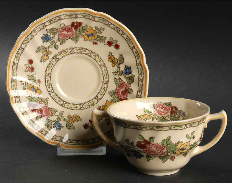 The Cavendish Flat Bouillon Cup & Saucer by Royal Doulton-1
