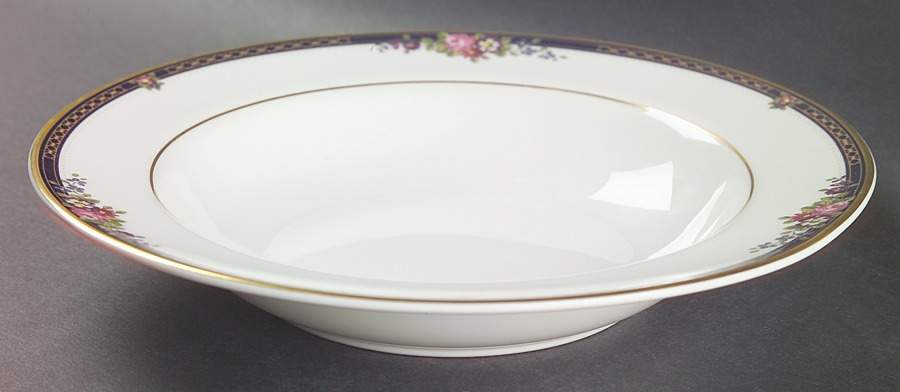 Centennial Rose Large Rim Soup Bowl by Royal Doulton-1