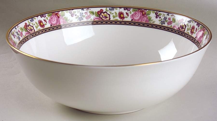 Centennial Rose 10" Large Salad Serving Bowl by Royal Doulton-1