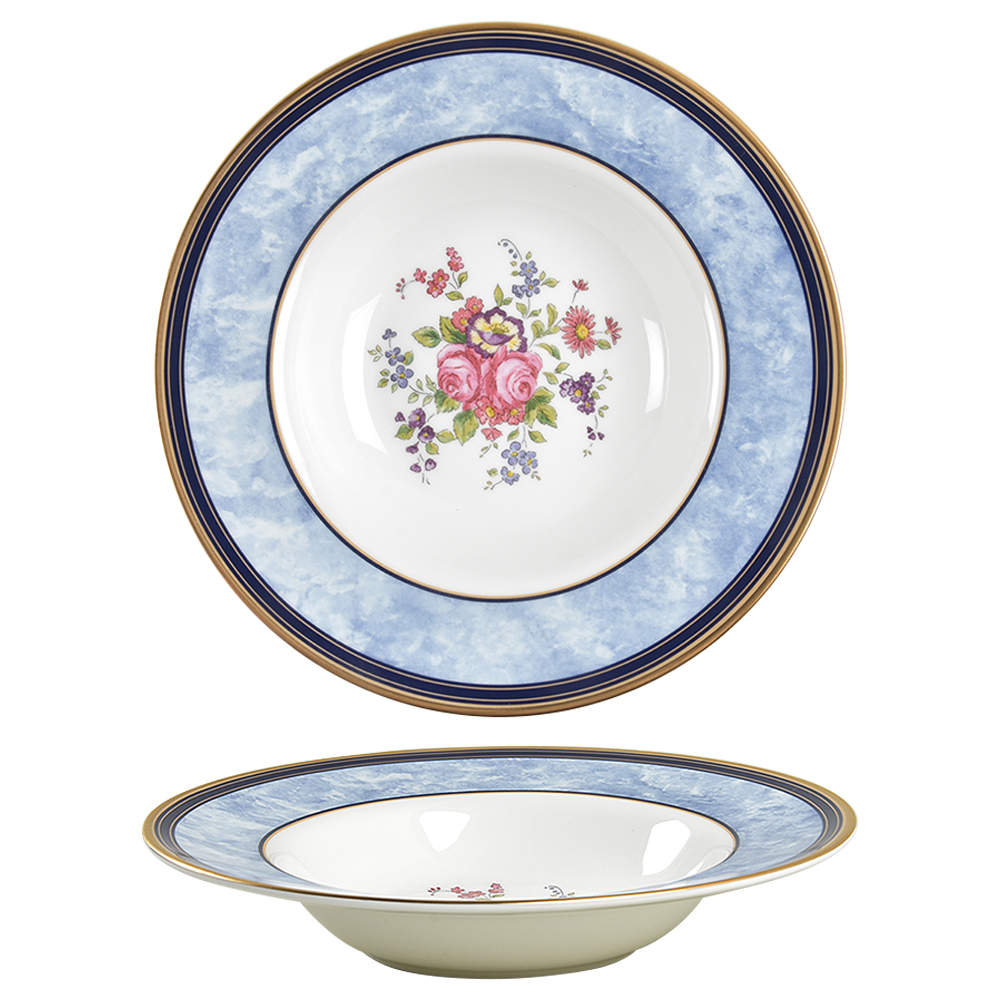 Centennial Rose Rim Soup Bowl by Royal Doulton-1