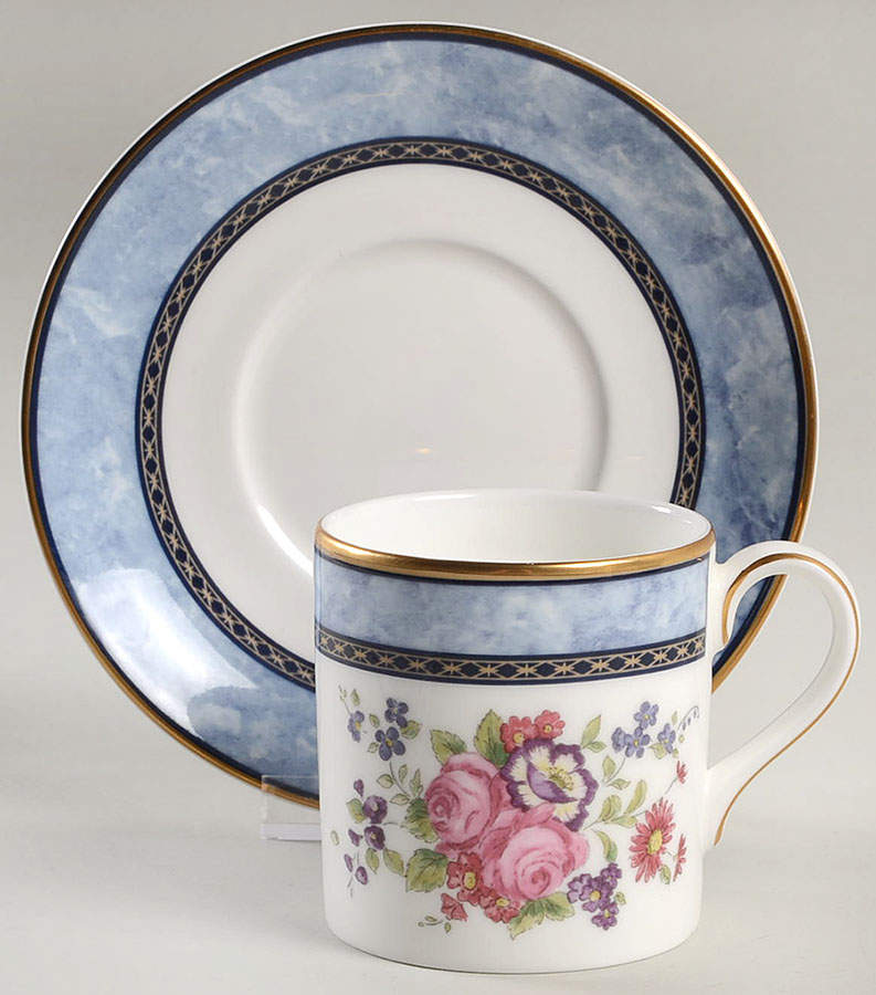 Centennial Rose Flat Demitasse Cup & Saucer Set by Royal Doulton-1