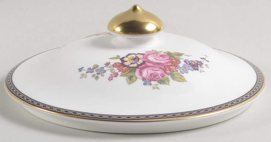 Centennial Rose Lid for Round Vegetable by Royal Doulton-1