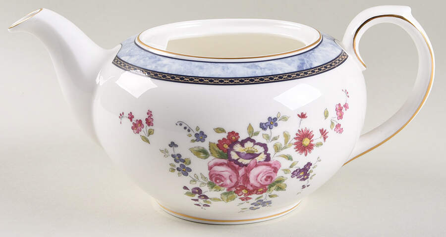 Centennial Rose Teapot No Lid by Royal Doulton-1