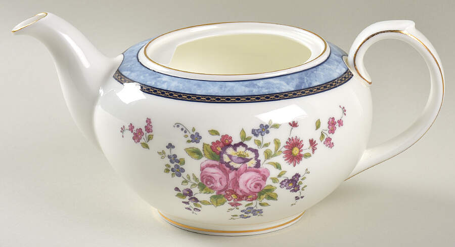 Centennial Rose Teapot No Lid by Royal Doulton-1