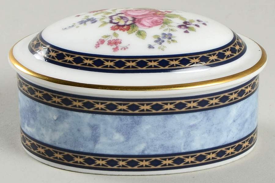 Centennial Rose Trinket Box & Lid by Royal Doulton-1