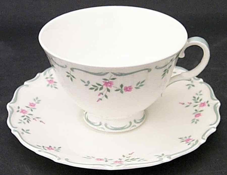 Chatelaine Footed Cup & Saucer Set by Royal Doulton-1