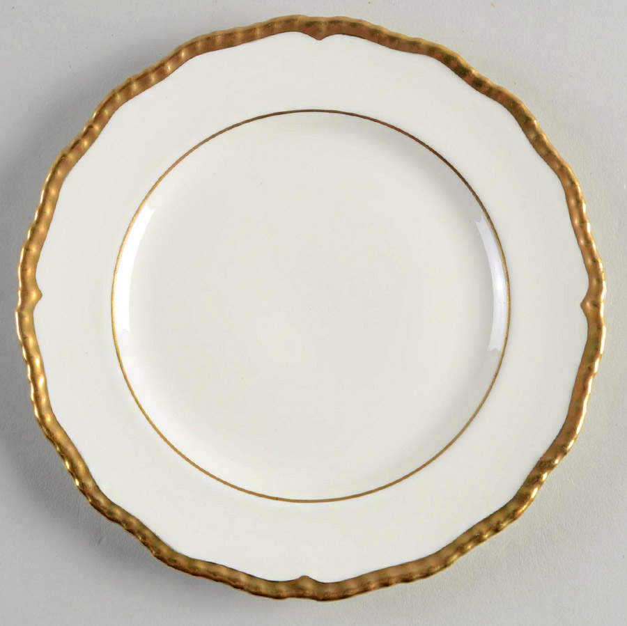 Chantilly (Ivory Background) Dessert/Pie Plate by Royal Doulton-1