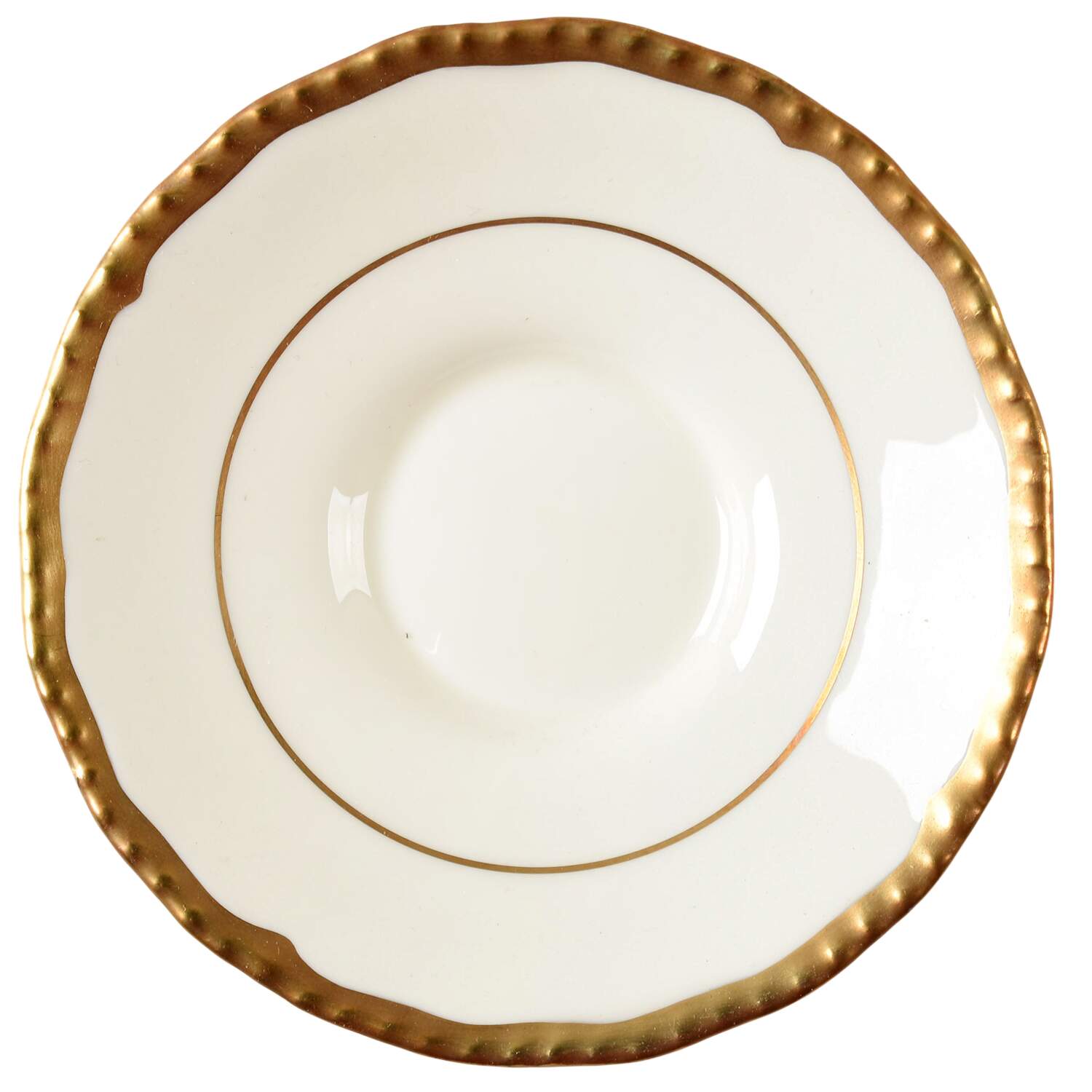 Chantilly (Ivory Background) Saucer for Demitasse Cup by Royal Doulton-1