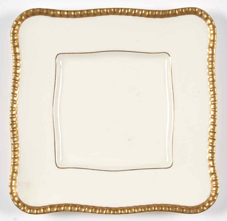 Chantilly (Ivory Background) Square Cake Plate by Royal Doulton-1