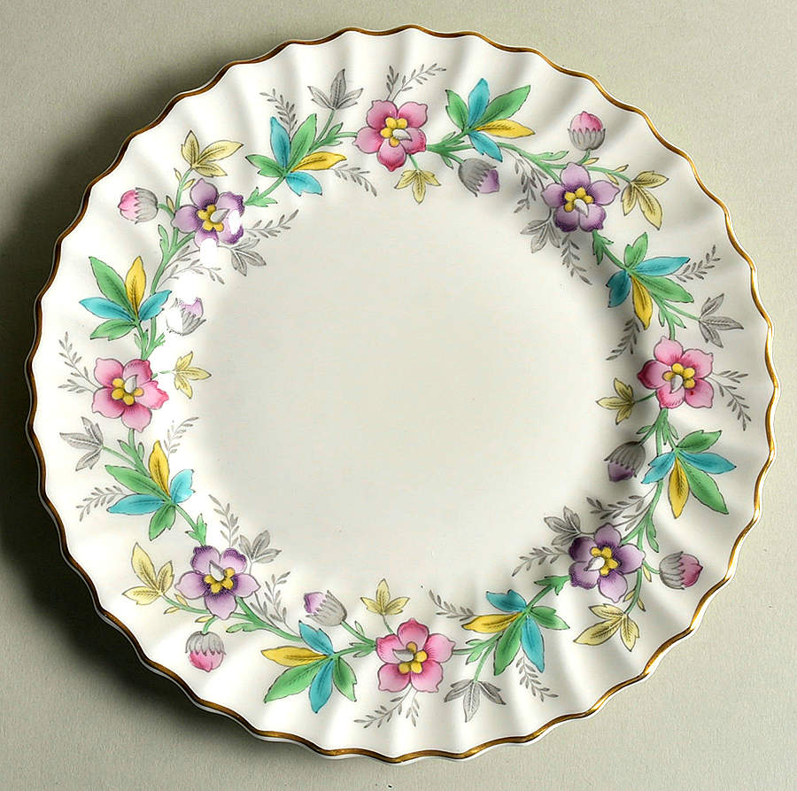 Chatsworth Pink Purple Salad Plate by Royal Doulton-1