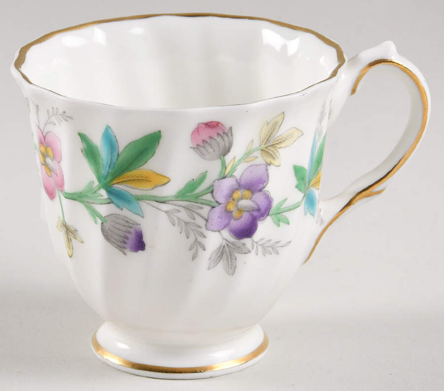 Chatsworth Pink Purple Footed Demitasse Cup by Royal Doulton-1