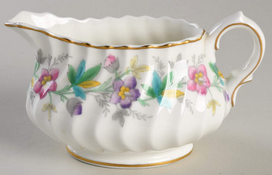 Chatsworth Pink Purple Creamer by Royal Doulton-1