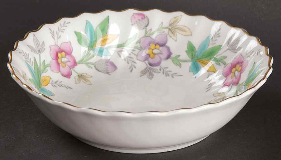 Chatsworth Pink Purple Fruit/Dessert (Sauce) Bowl by Royal Doulton-1