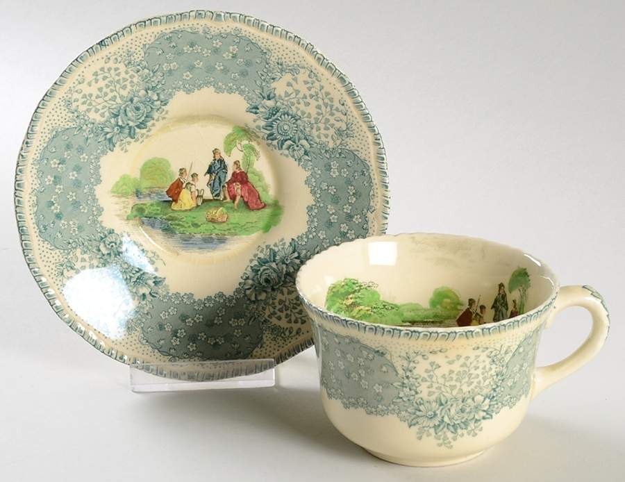 Chatham Flat Cup & Saucer Set by Royal Doulton-1