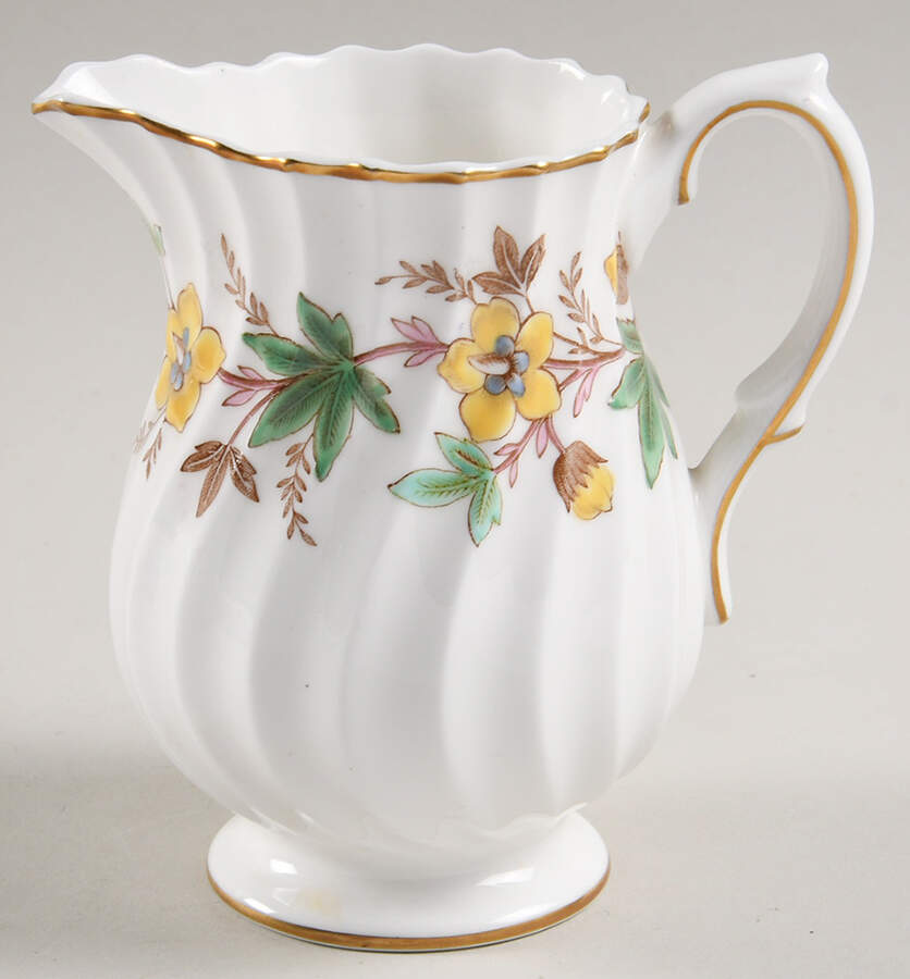 Chatsworth Yellow Green Creamer by Royal Doulton-1