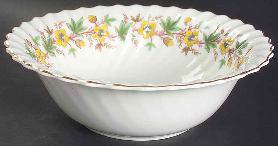 Chatsworth Yellow Green 9" Round Vegetable Bowl by Royal Doulton-1