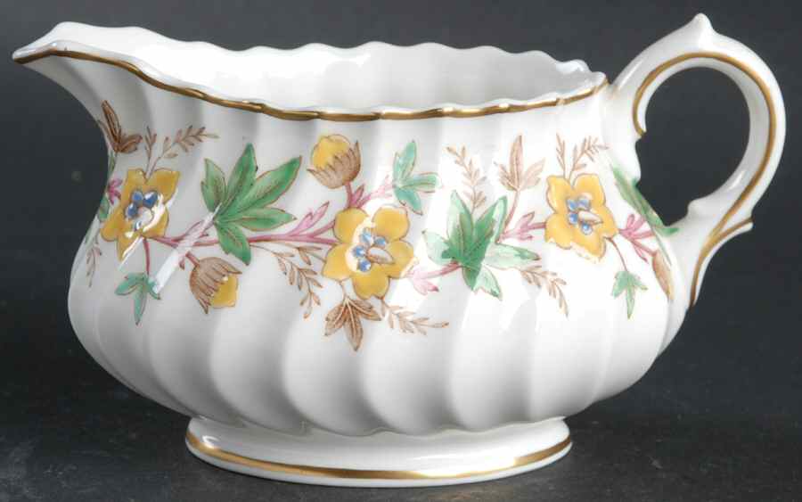 Chatsworth Yellow Green Creamer by Royal Doulton-1