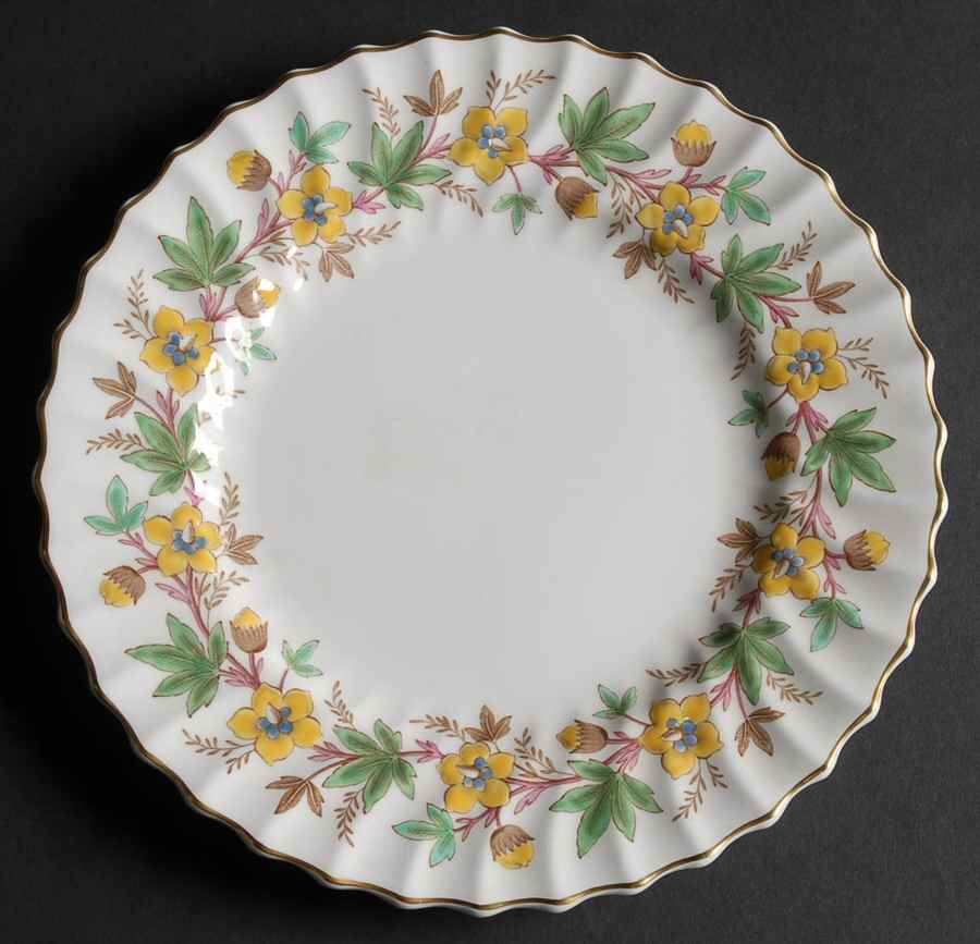 Chatsworth Yellow Green Luncheon Plate by Royal Doulton-1