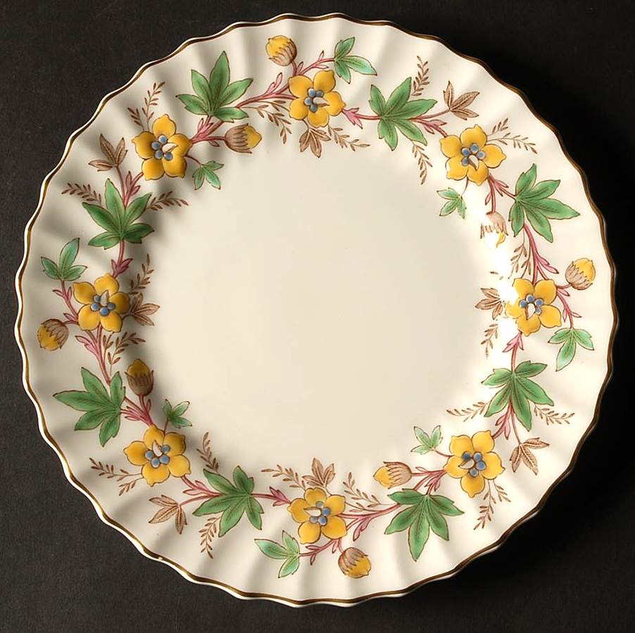 Chatsworth Yellow Green Salad Plate by Royal Doulton-1
