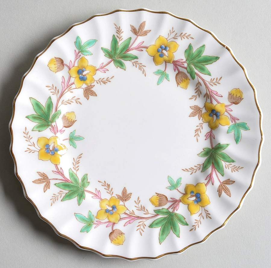 Chatsworth Yellow Green Bread & Butter Plate by Royal Doulton-1