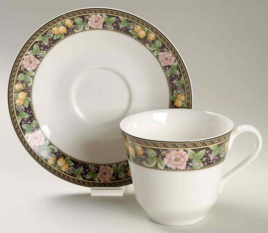 Chelsea Garden Flat Cup & Saucer Set by Royal Doulton-1