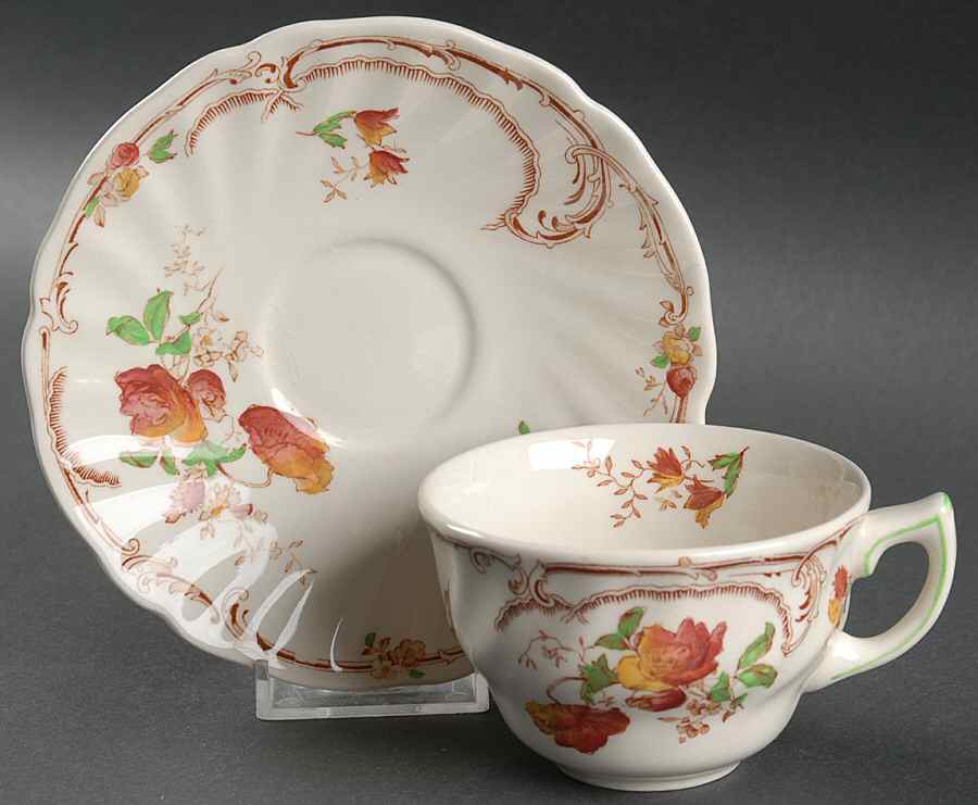 Chiltern Flat Cup & Saucer Set by Royal Doulton-1
