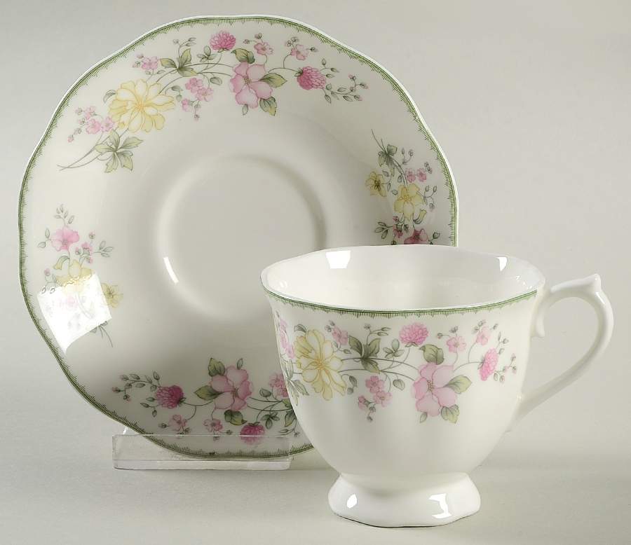 Chloe Footed Cup & Saucer Set by Royal Doulton-1