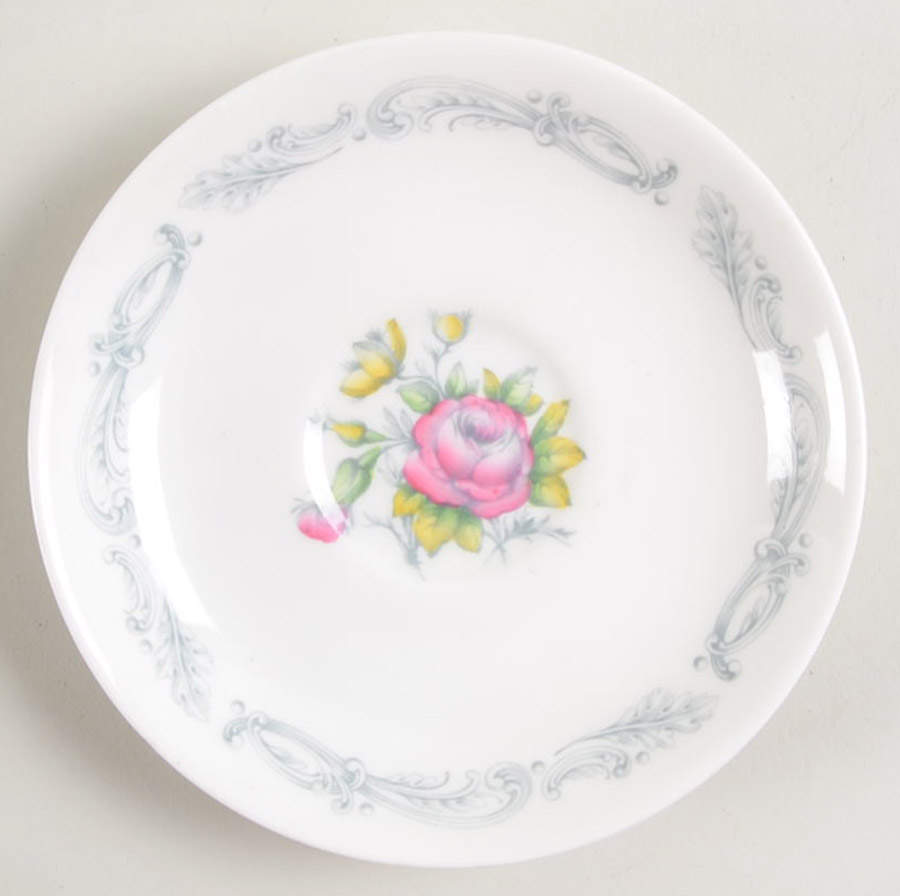 Chantilly Rose Saucer for Demitasse Cup by Royal Doulton-1
