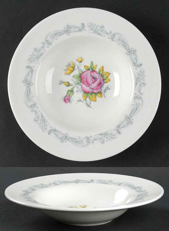 Chantilly Rose Rim Soup Bowl by Royal Doulton-1