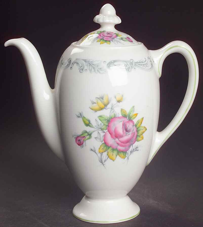 Chantilly Rose Mini Coffee Pot & Lid by Royal Doulton-1