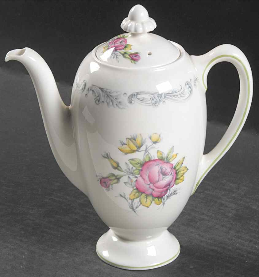 Chantilly Rose Small Coffee Pot & Lid by Royal Doulton-1