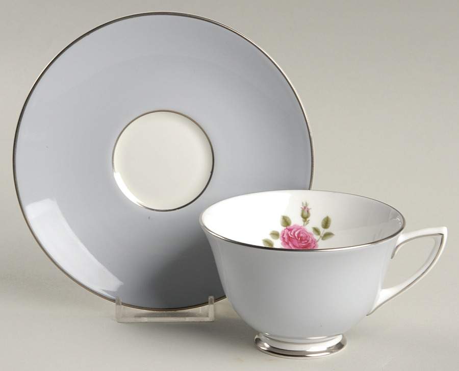 Chateau Rose Footed Cup & Saucer Set by Royal Doulton-1