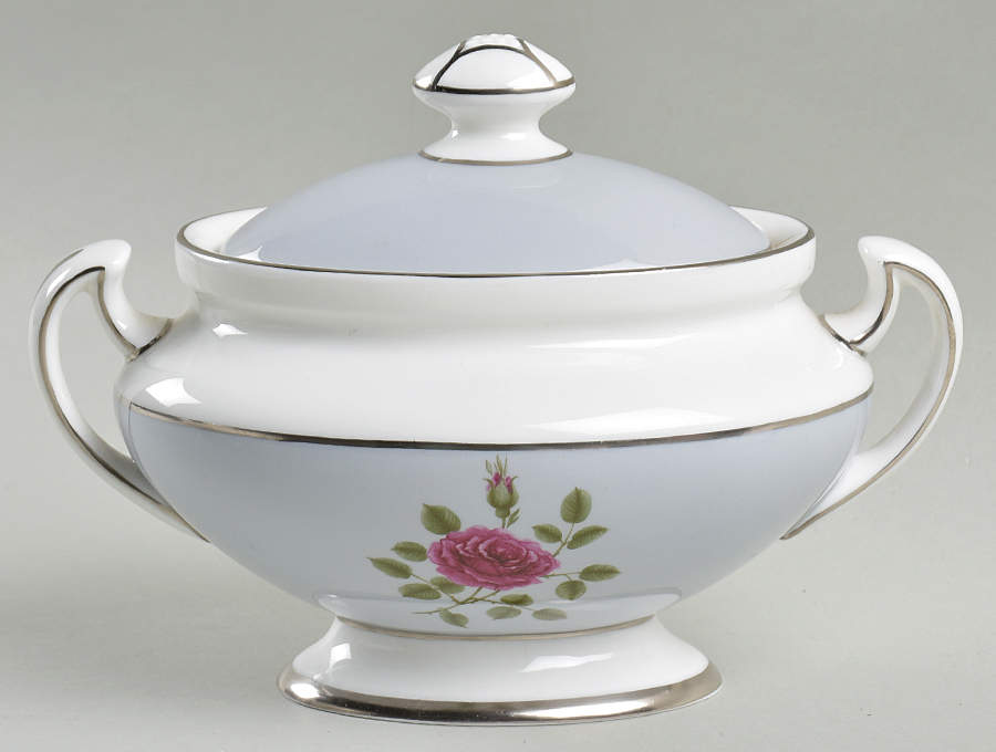 Chateau Rose Sugar Bowl & Lid by Royal Doulton-1