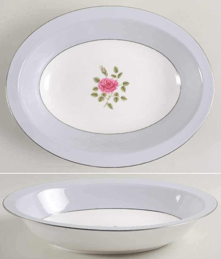 Chateau Rose 10" Oval Vegetable Bowl by Royal Doulton-1