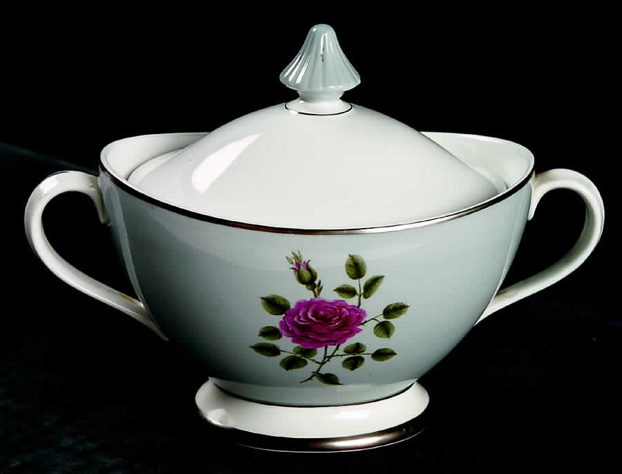 Chateau Rose Sugar Bowl & Lid by Royal Doulton-1