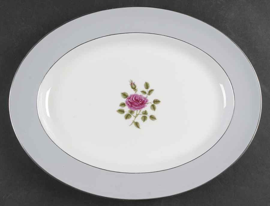 Chateau Rose 13" Oval Serving Platter by Royal Doulton-1