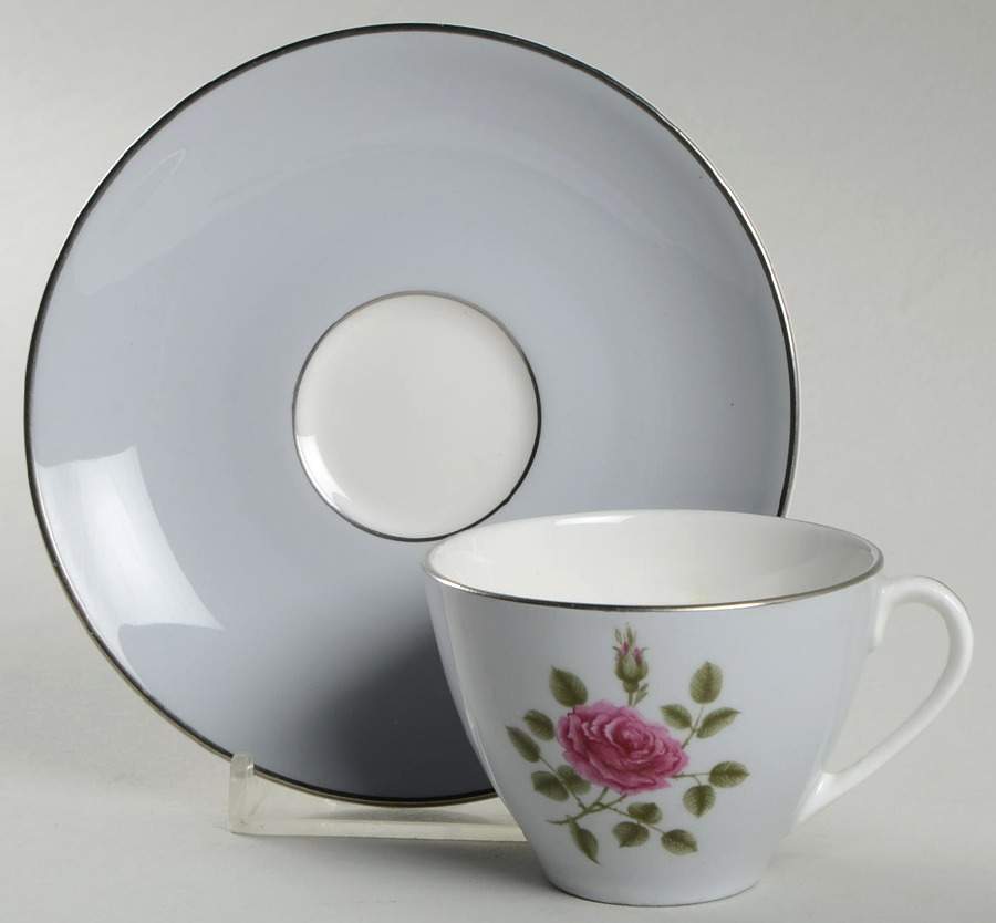 Chateau Rose Flat Demitasse Cup & Saucer Set by Royal Doulton-1
