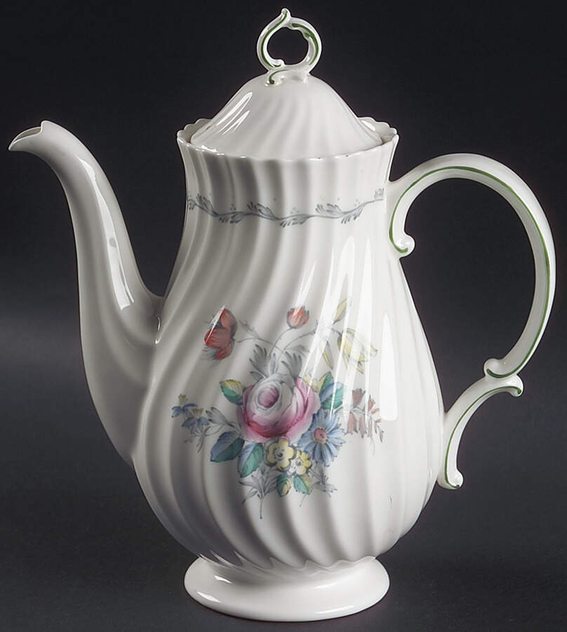 Chelsea Rose Coffee Pot & Lid by Royal Doulton-1