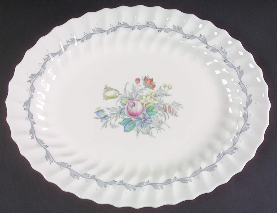 Chelsea Rose 13" Oval Serving Platter by Royal Doulton-1