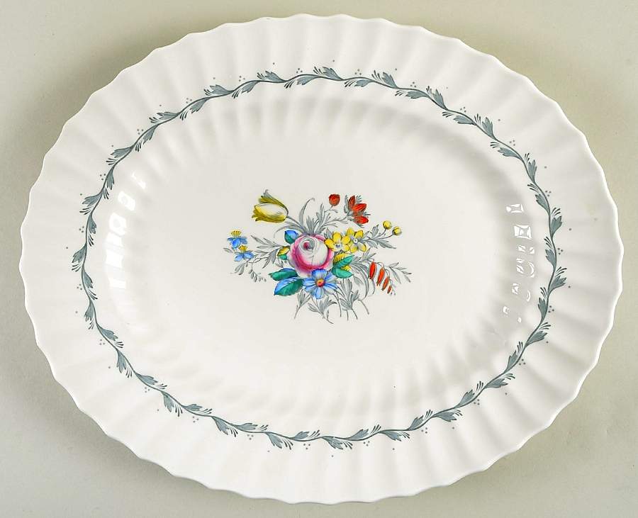 Chelsea Rose 16" Oval Serving Platter by Royal Doulton-1