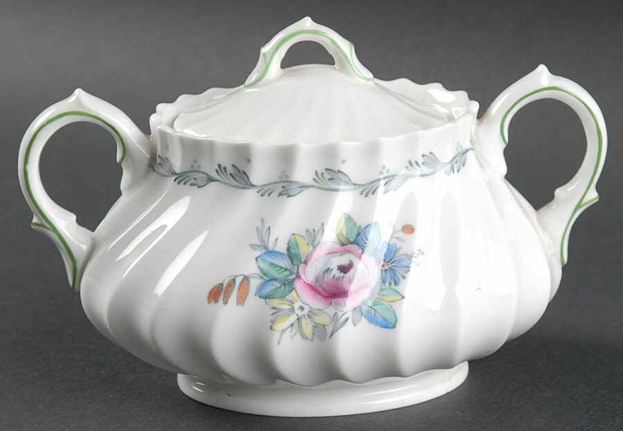 Chelsea Rose Sugar Bowl & Lid by Royal Doulton-1