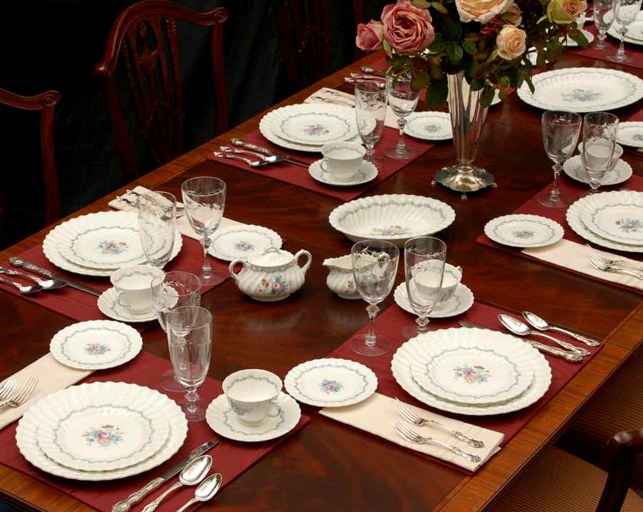 Chelsea Rose 45 Piece Estate Set by Royal Doulton-1